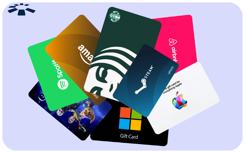 Buy gift cards with BingCard crypto debit card